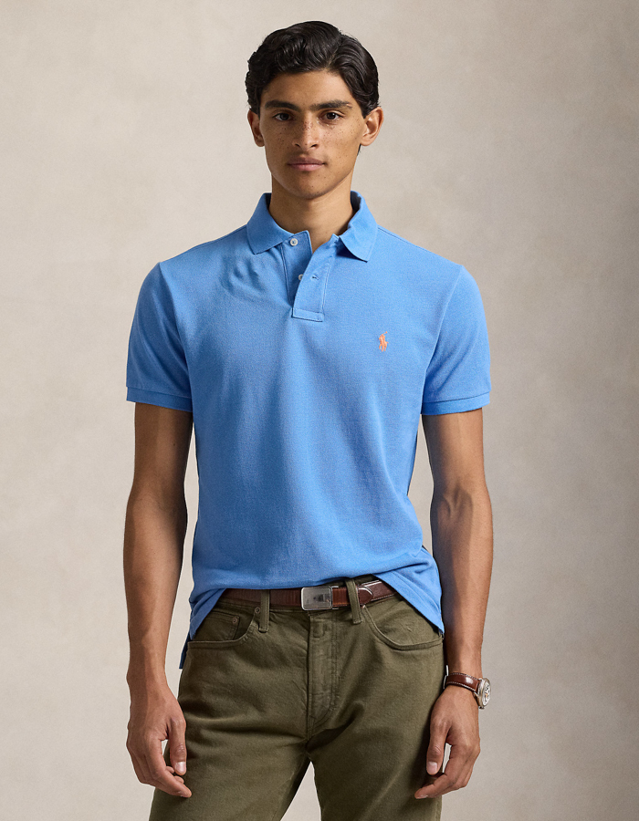 Custom slim fit mesh Polo shirt  
