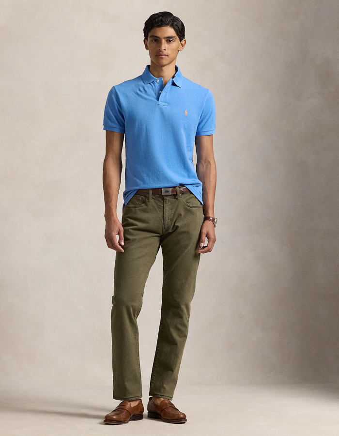 Custom slim fit mesh Polo shirt  