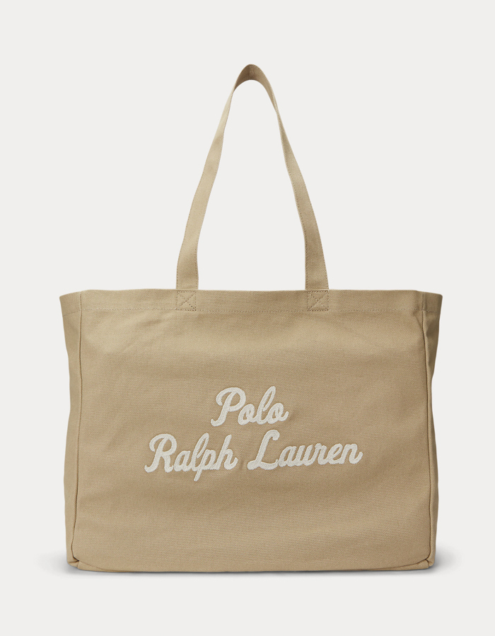 Geborduurde canvas tote  