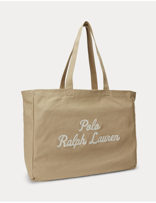 Geborduurde canvas tote  