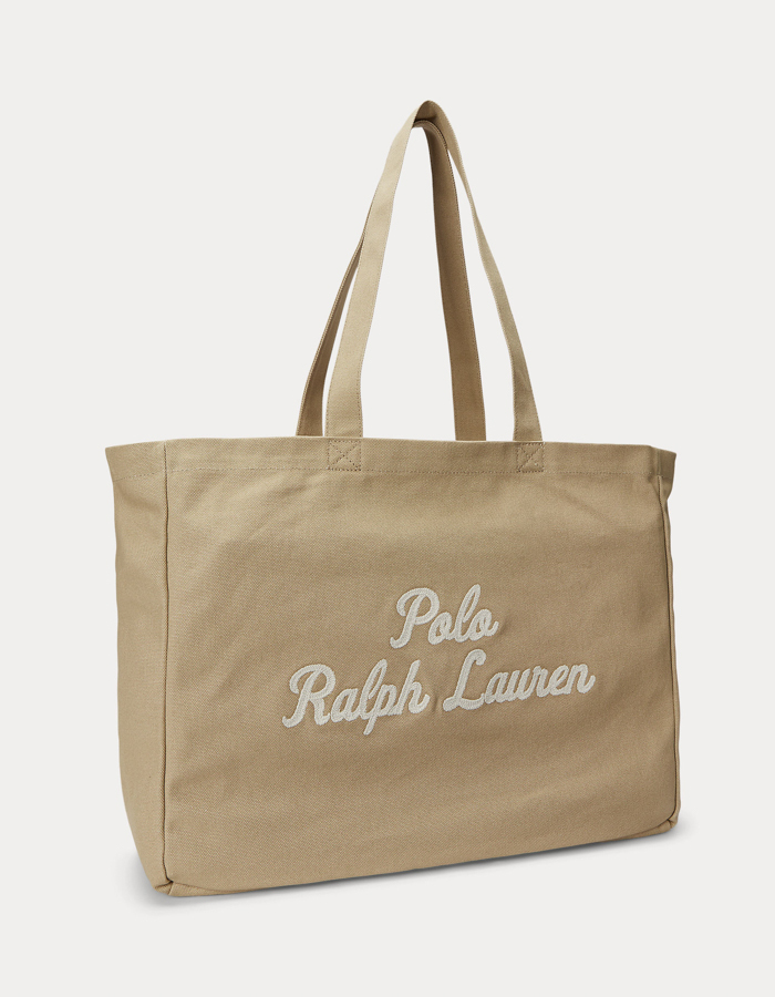 Geborduurde canvas tote  