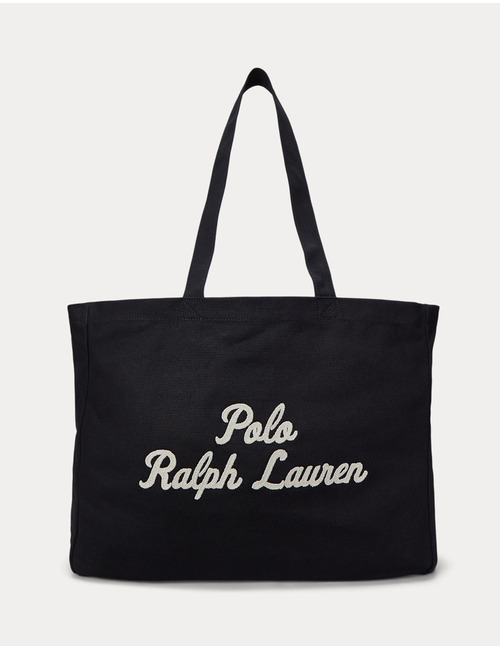 Geborduurde canvas tote  