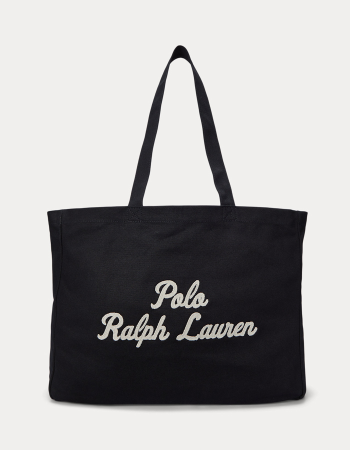 Geborduurde canvas tote  