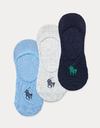 No-show liner sokken met geborduurd ponylogo 3-pack
