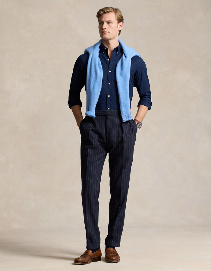 Slim Fit Stretch Poplin Overhemd  