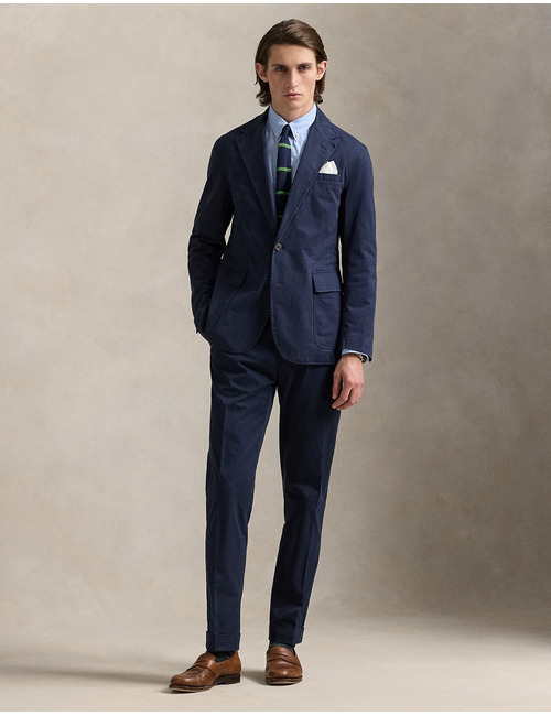 Slim Fit Gingham Stretch Poplin Overhemd  