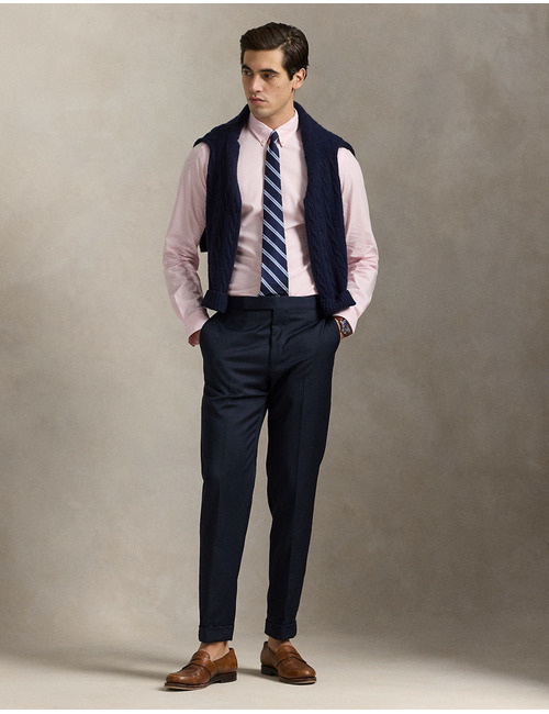 Slim Fit Gingham Stretch Poplin Overhemd  