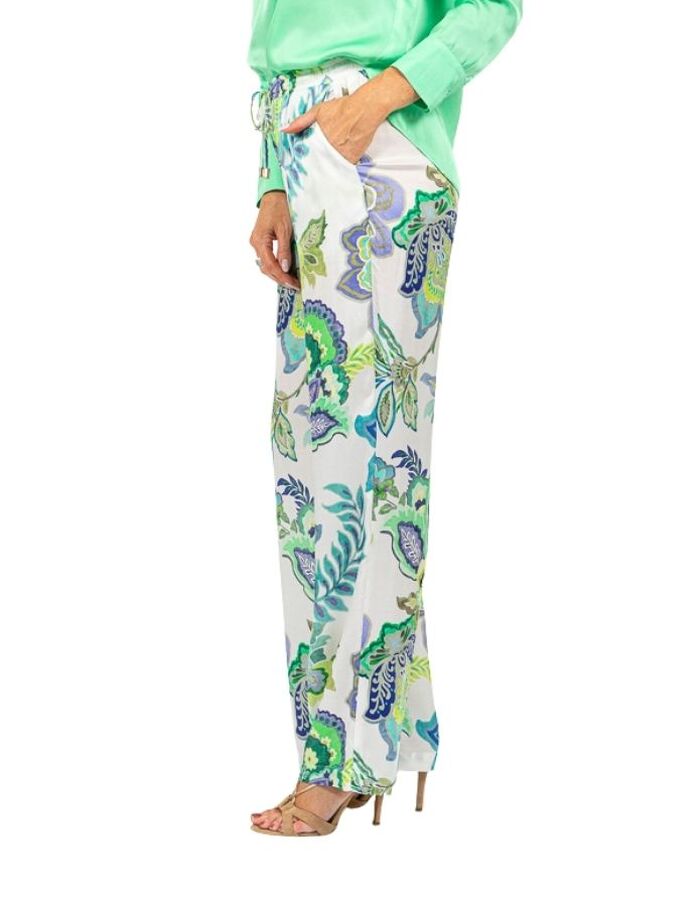 Due Amanti broek met elatische band ecru