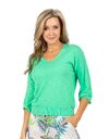 Due Amanti 3/4 mouw pull groen