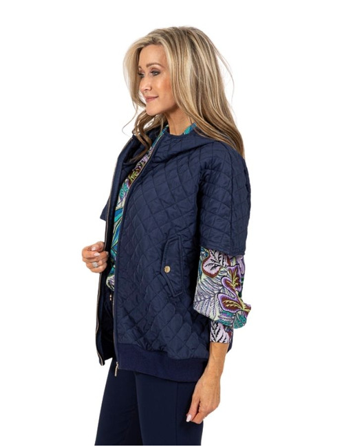 Due Amanti poncho marine