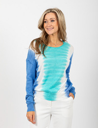 Due Amanti lange mouw pull blauw