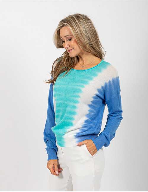 Due Amanti lange mouw pull blauw
