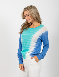Due Amanti lange mouw pull blauw