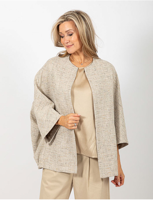 Due Amanti poncho beige