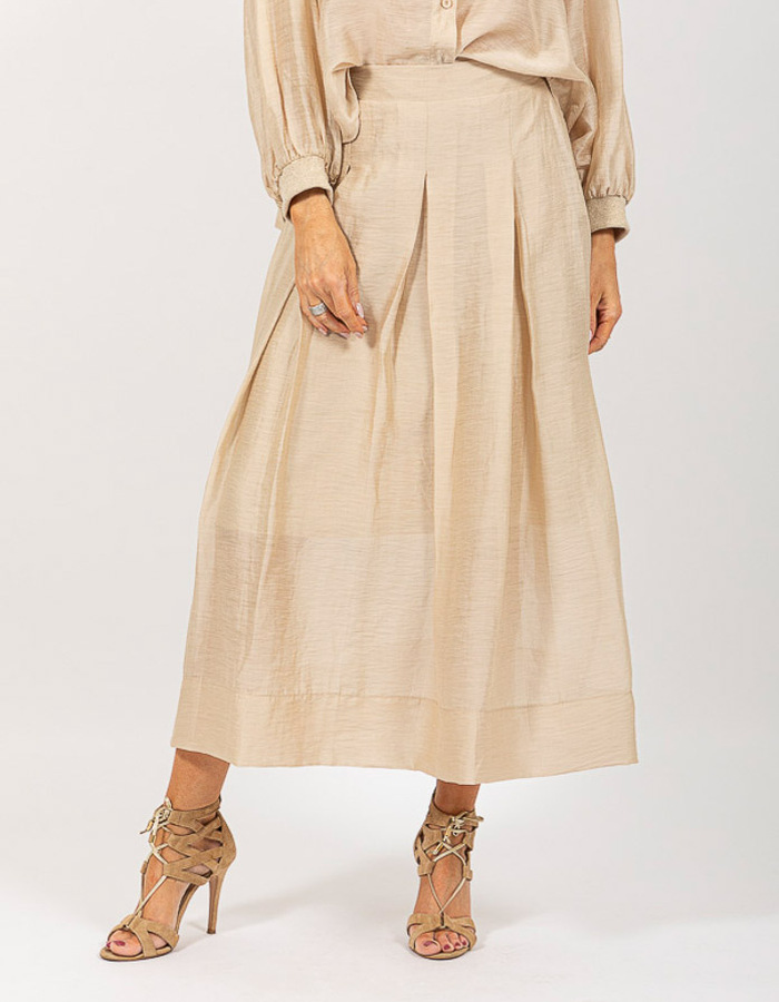 Due Amanti lange rok beige