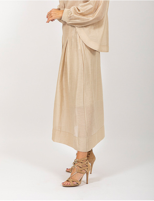 Due Amanti lange rok beige