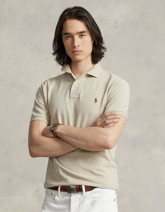 Slim fit mesh Polo shirt  