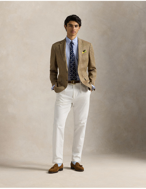 Custom Fit Checked Stretch Poplin Shirt