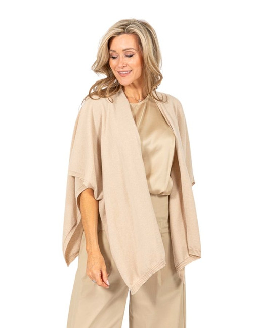 Due Amanti poncho beige