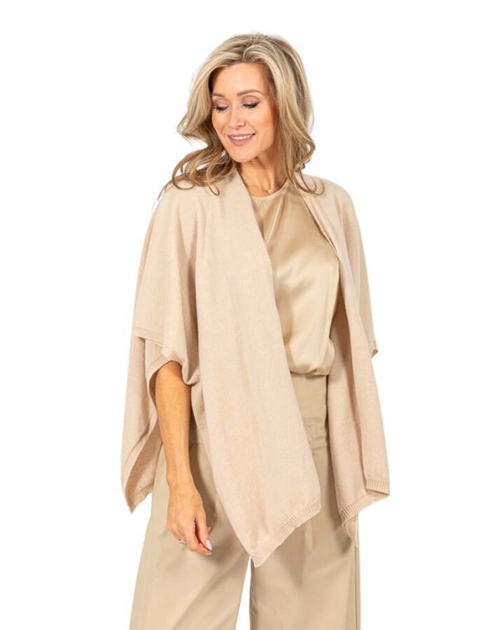 Due Amanti poncho beige