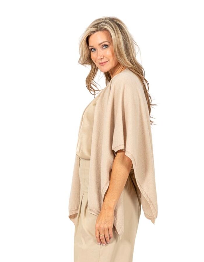 Due Amanti poncho beige