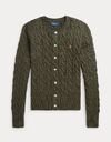 Ralph Lauren Dames lange mouw gilet kaki