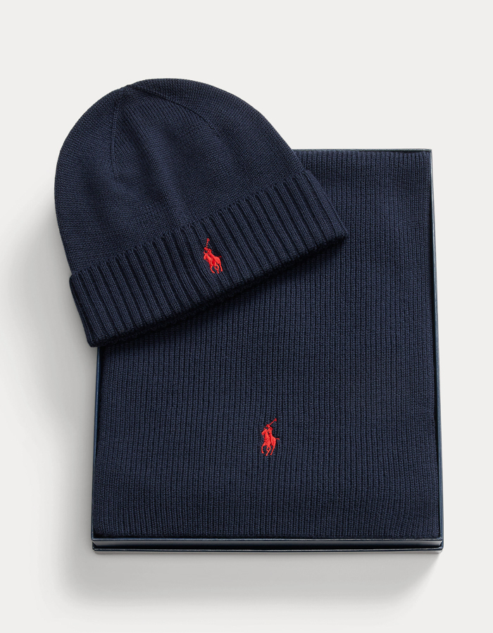 Merino Wool Beanie & Sjaal Giftset  