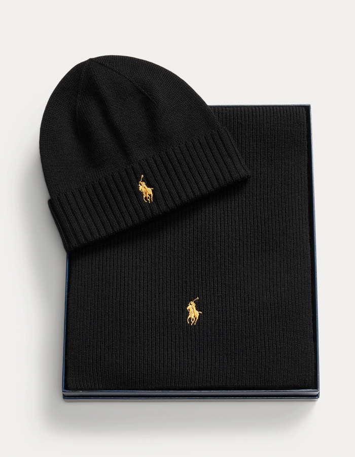 Merino Wool Beanie & Sjaal Giftset  