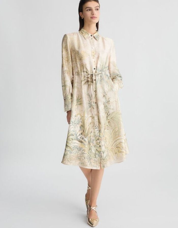 Liu Jo midi kleed beige