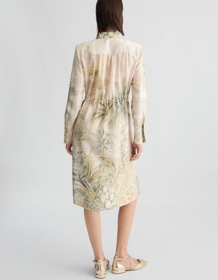 Liu Jo midi kleed beige