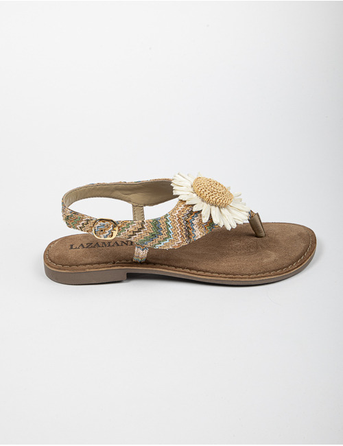 Lazamani platte sandalen multicolor