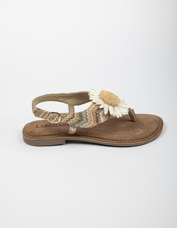 Lazamani platte sandalen multicolor