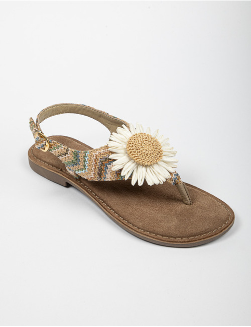 Lazamani platte sandalen multicolor