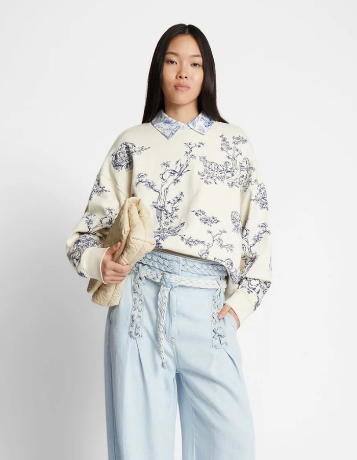 Munthe lange mouw sweater ecru