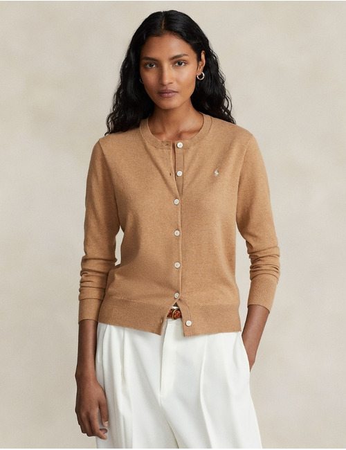 Ralph Lauren Dames lange mouw gilet beige