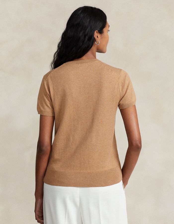 Ralph Lauren Dames korte mouw pull beige