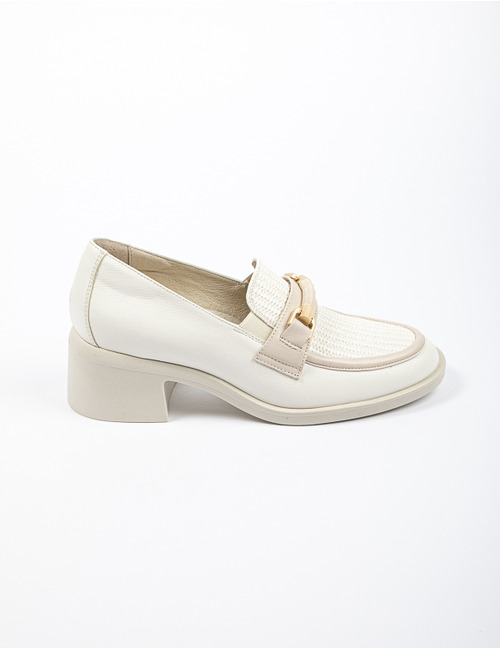 Dlsport mocassin met hak beige