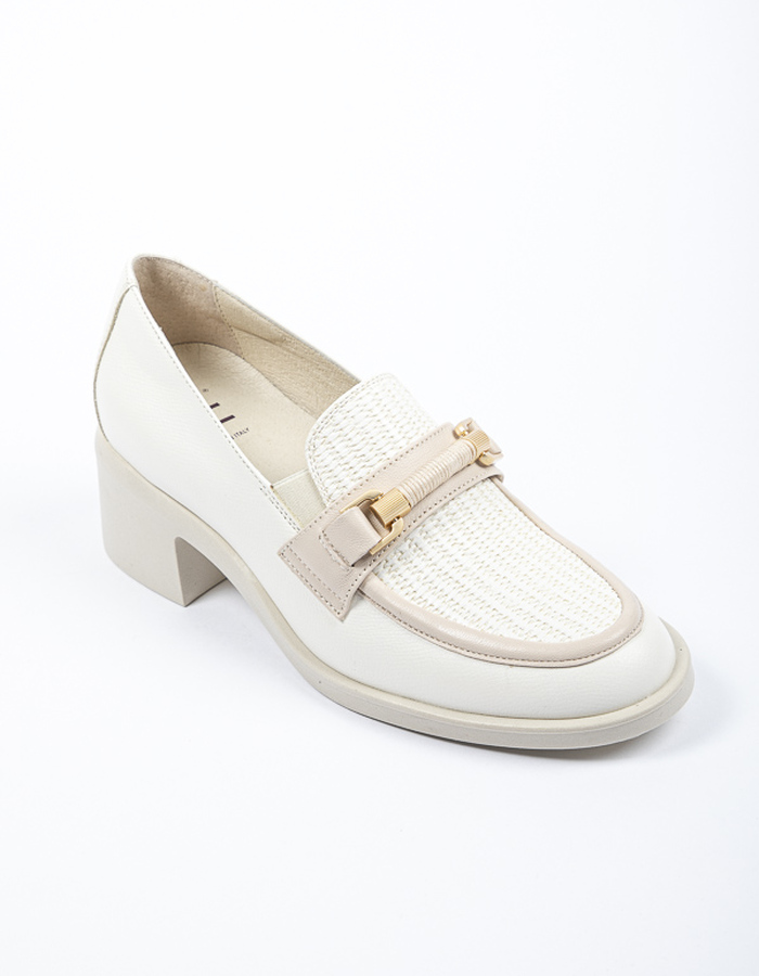 Dlsport mocassin met hak beige