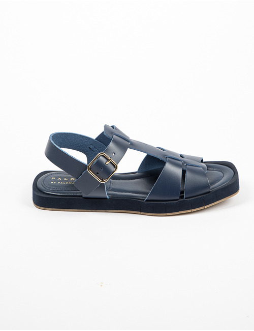 Palomitas platte sandalen blauw