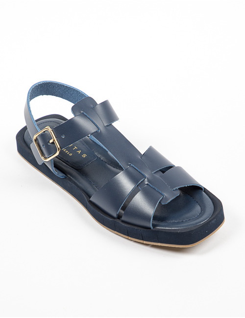 Palomitas platte sandalen blauw