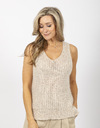 Due Amanti lange mouw pull beige