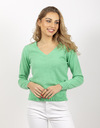Due Amanti lange mouw pull groen