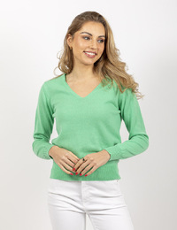 Due Amanti lange mouw pull groen