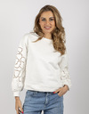 Senso lange mouw sweater ecru