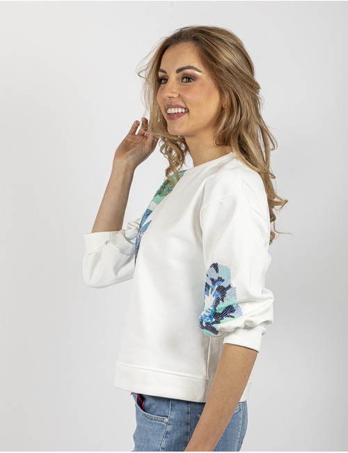 Senso lange mouw sweater wit