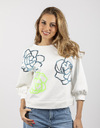 Senso lange mouw sweater wit