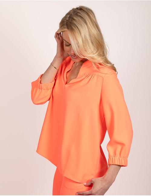 Lalotti lange mouw bloes oranje