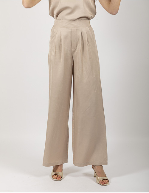 Kocca broek met elatische band beige