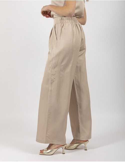 Kocca broek met elatische band beige