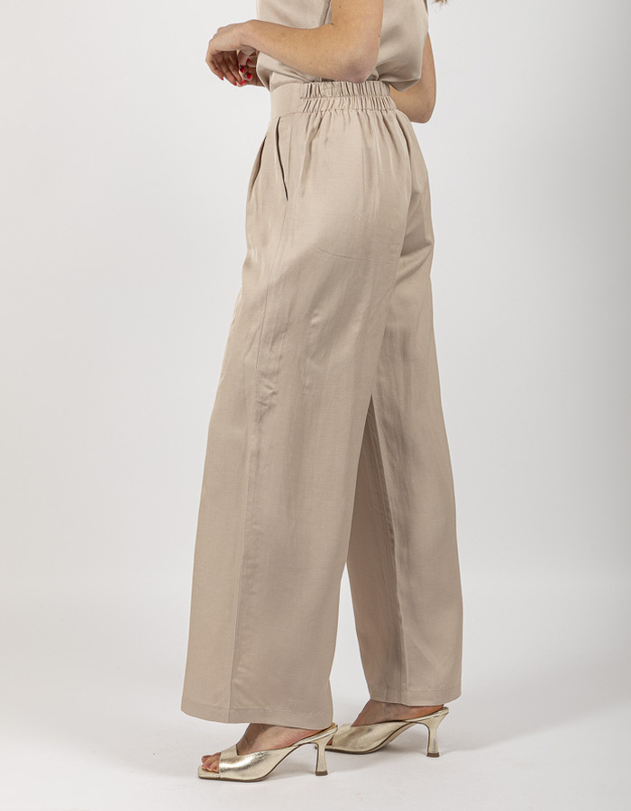 Kocca broek met elatische band beige